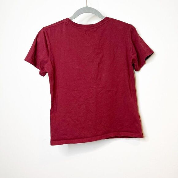 Bench Womens Red Short Sleeve Crew Neck Pullover Graphic T Shirt Size Small - Picture 2 of 5